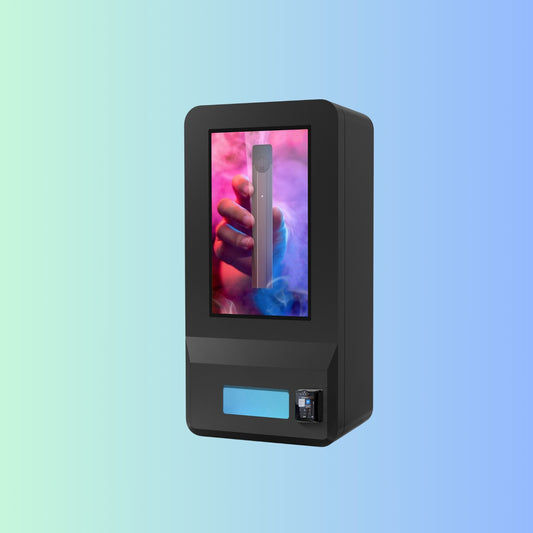 Outdoor Weatherproof Puff Vending Machines - 32" Screen Size Heavy Duty