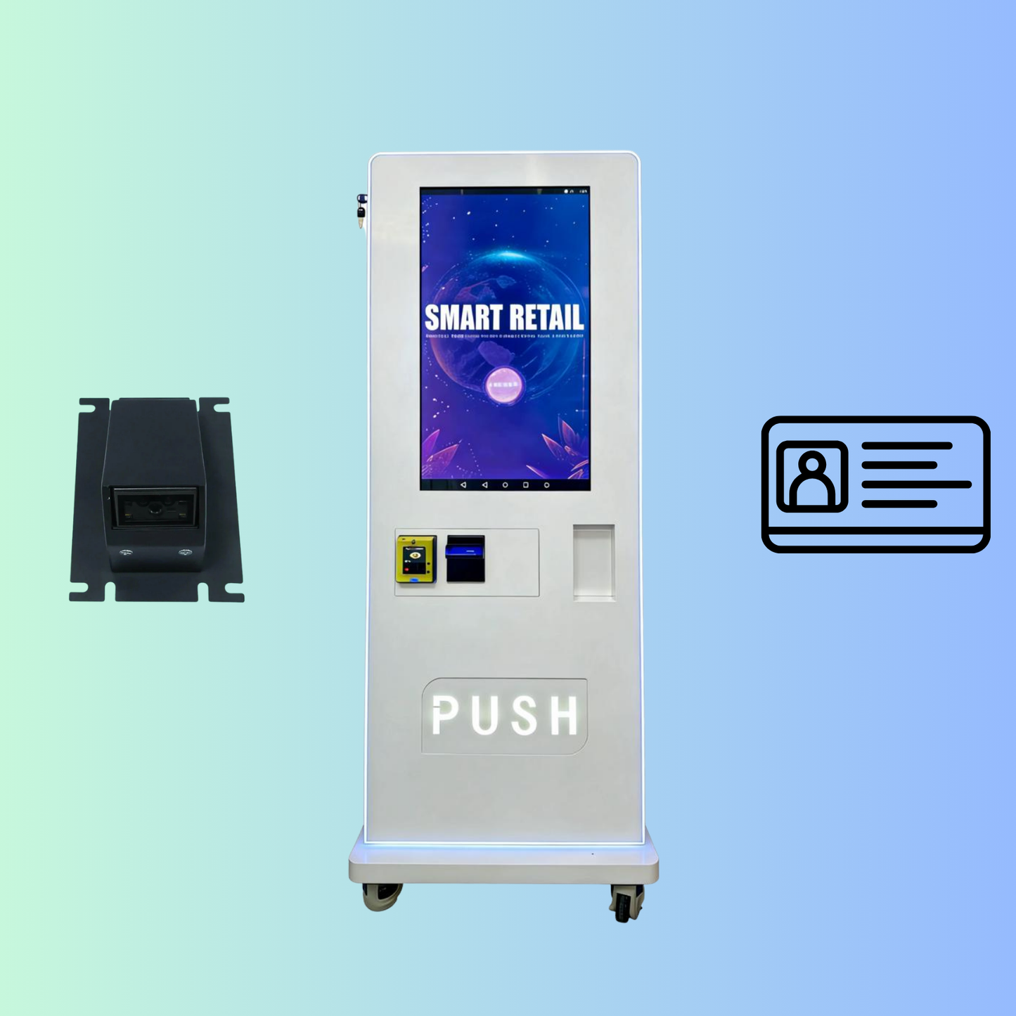Free Standing Puff Vending Machine - 32" Screen