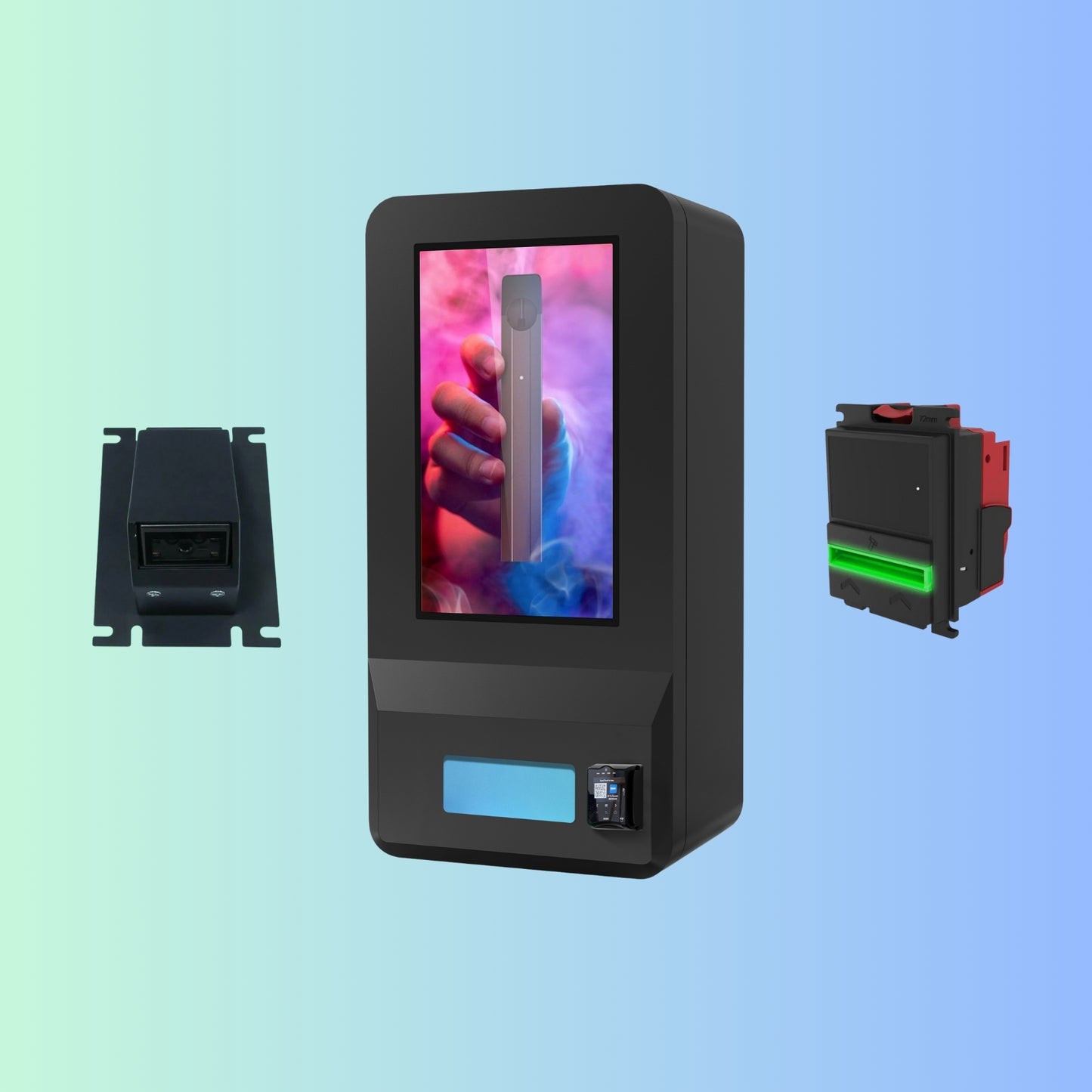 Outdoor Weatherproof Puff Vending Machines - 32" Screen Size Heavy Duty