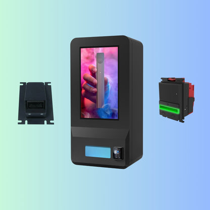 Outdoor Weatherproof Puff Vending Machines - 32" Screen Size Heavy Duty